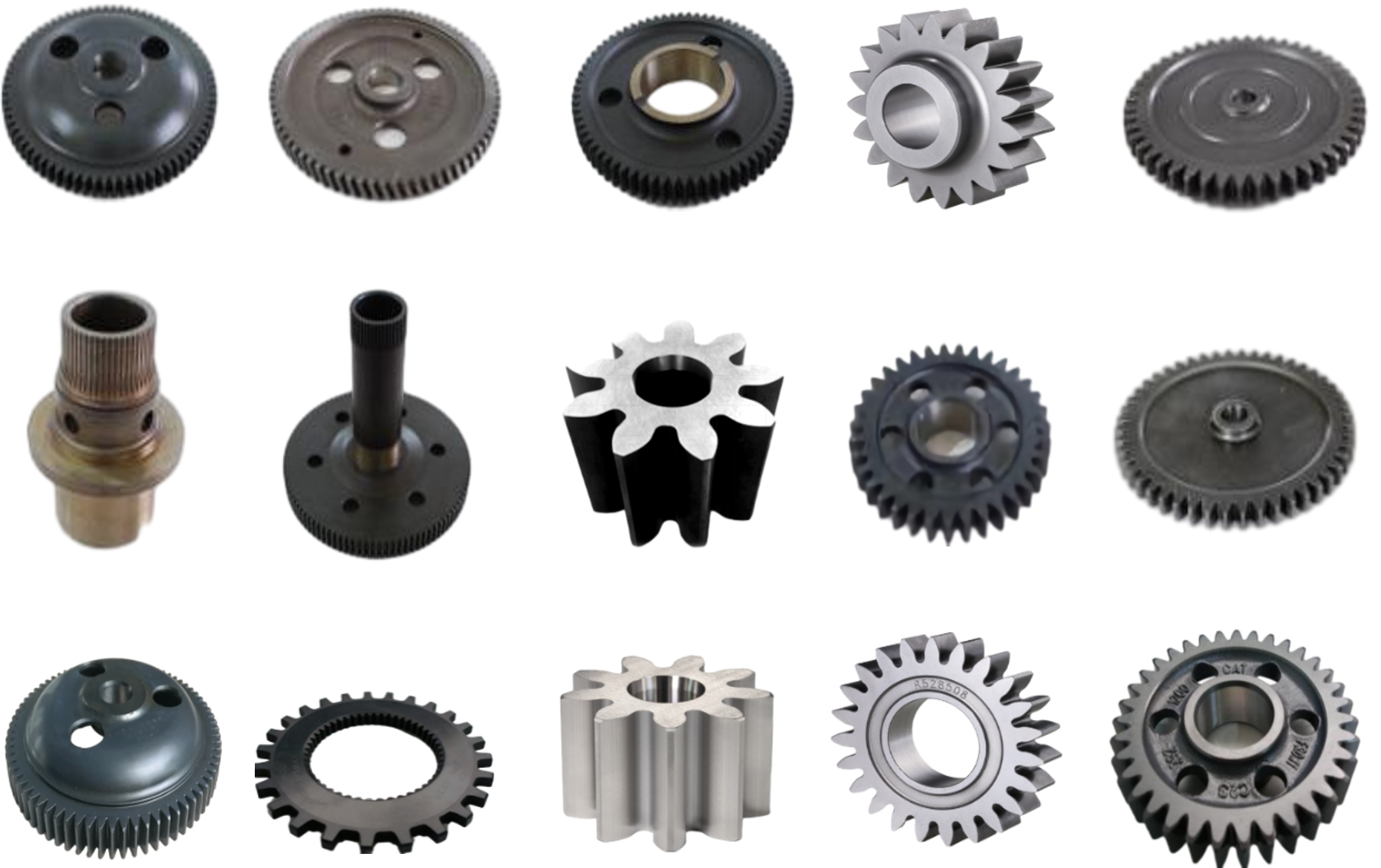 Water and oil pump component family